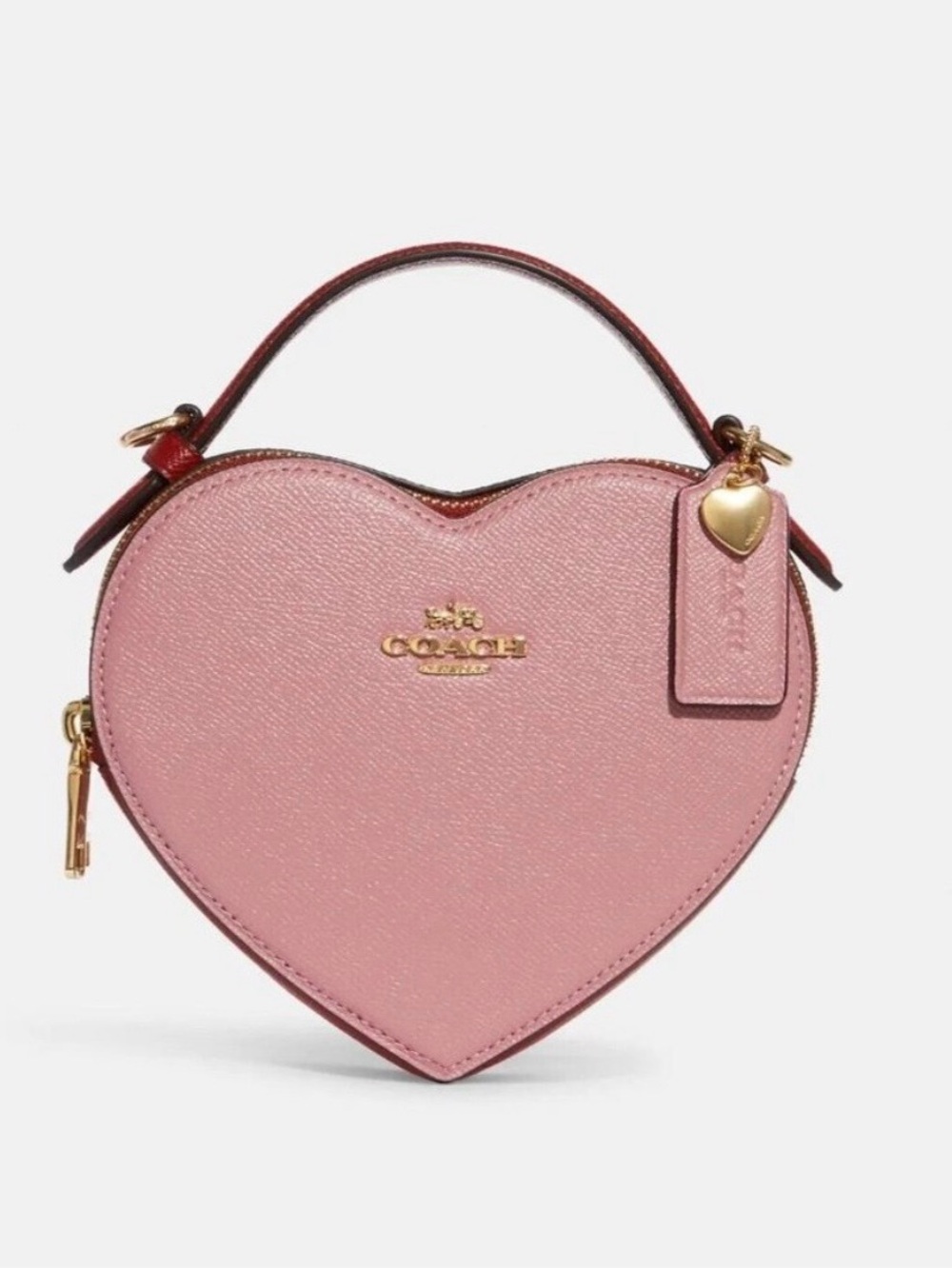 Coach Pink Heart Crossbody